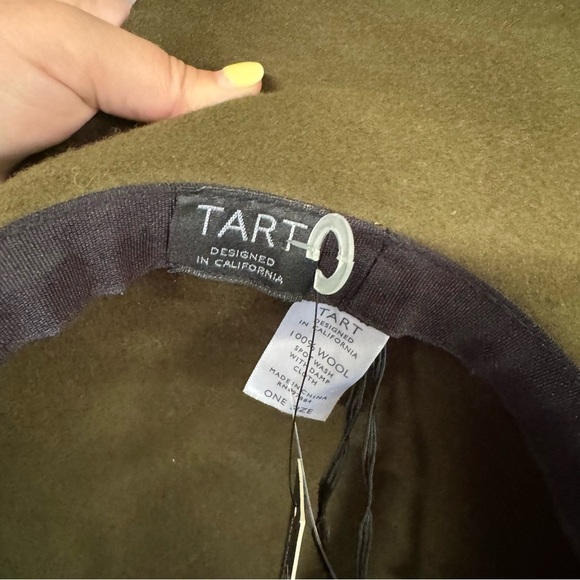 NWT Tart wide brim floppy hat green 100% wool OS - Picture 7 of 9